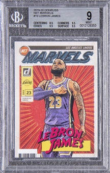 2019/20 Donruss "Net Marvels" #19 LeBron James – BGS MINT 9 – Exceptional Centering!